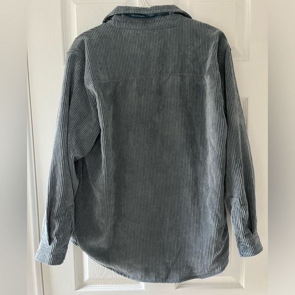 Reversible corduroy button down jacket - Picture 2 of 3